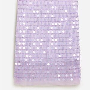 NWT J.crew Lilac layered skirt with sequins. Size 8!